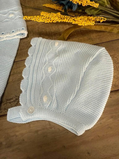 3-Piece Baby Knit Outfit Set, Sweater, Pants and Hat for Boys and Girls