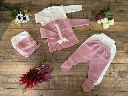 3-Piece Baby Knit Sweater and Pants with Hat for Boys and Girls