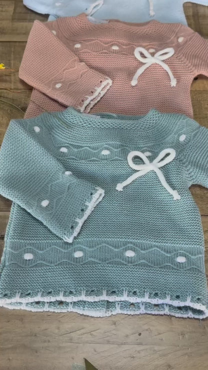 3-Piece Baby Knit Outfit Set, Sweater, Pants and Hat for Boys and Girls